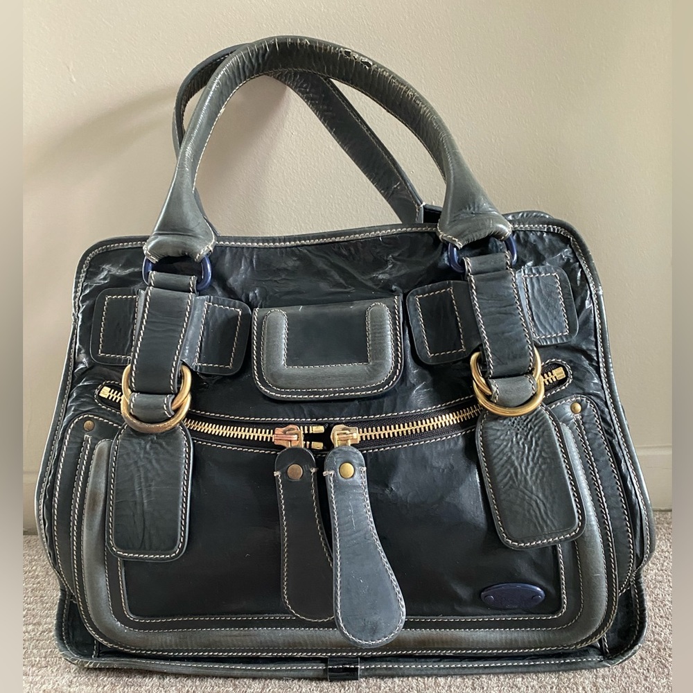 Chloe patent leather Bay handbag